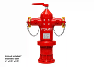Pillar Hydrant Two Way VDH 4\"×2.5\"×2.5\"